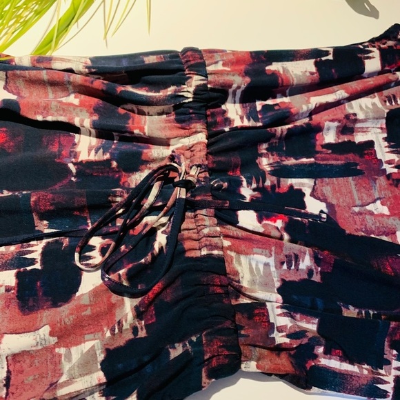 Loft navy print dress size S - Picture 5 of 8